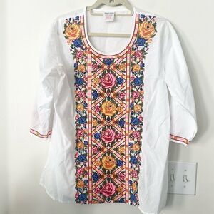 Royal Moda Embroidered Top M